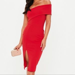 Missguided One Shoulder Midi Dress (Never Worn)